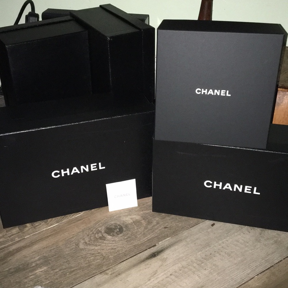 3 authentic Chanel boxes